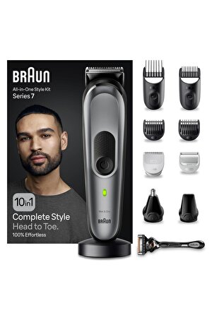 Braun Series 7 MGK7420 + Gillette ProGlide 10'u 1 Arada Erkek Bakım Seti