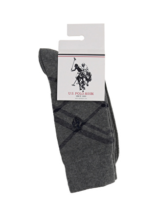 U.S. Polo Assn. Gri Erkek Çorap