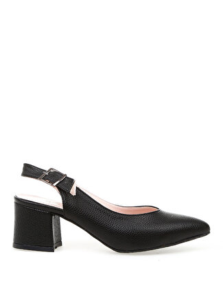 Pierre Cardin 54060 Yazlık Siyah Kadın Topuklu Ayakkabı
