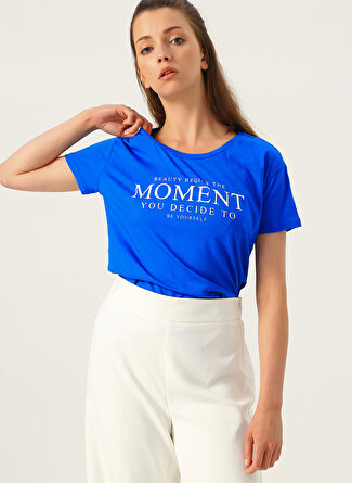 M Mavi Loft Regular Fit T-Shirt 5002441111002 Kadın Giyim T-shirt & Atlet
