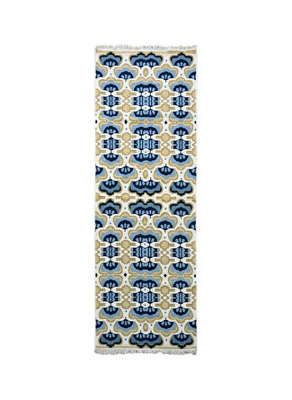 100 X 300 cm unisex Mavi Harper Empire Regency Kilim 5002441991001 Ev Tekstili Halı
