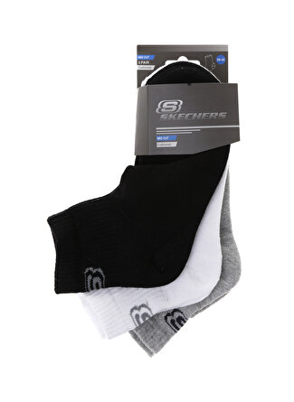 Skechers Çok Renkli Unisex Çorap U SKX Padded Mid Cut Socks 3 Pack