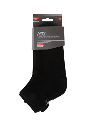 Skechers Siyah Unisex Çorap U SKX Padded Mid Cut Socks 3 Pack