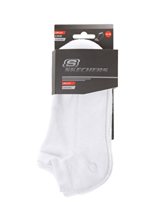 Skechers Beyaz Unisex Çorap U SKX Padded Low Cut Socks 3 Pack