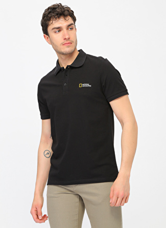 National Geographic Siyah Polo T-Shirt