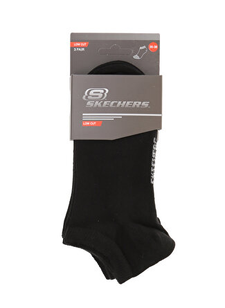 Skechers Siyah Unisex Spor Çorap U SKX NoPad Low Cut Socks 3 Pack