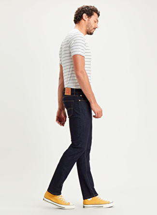 Levis 04511-4497 511 Slim Dark Hollow Loc Dar Paça Lacivert Denim Pantolon