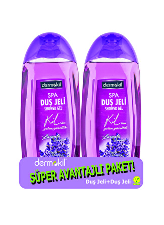 Dermokil Lavanta Duş Jeli + Lavanta Duşjeli-2`Li Avantajlı Set-500 Ml