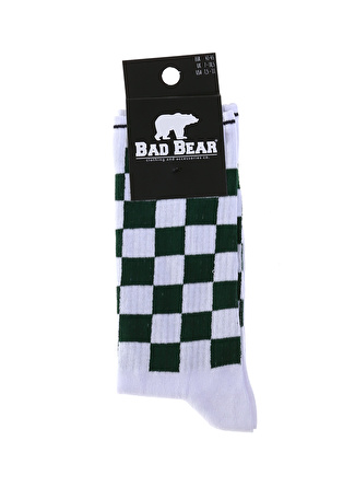 Bad Bear Beyaz-Yeşil Çorap