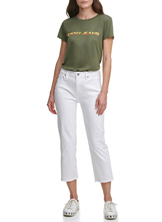 DKNY Standart Beyaz Kadın Denim Pantolon E0RL2630