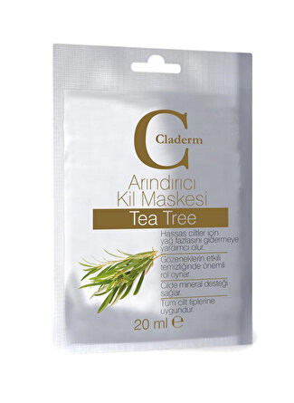 Claderm Çay Ağacı Arındırıcı Kil Maskesi 20 Ml