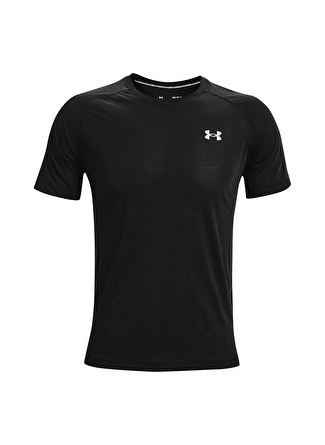 Under Armour 1361469-UA Streaker SS Fitted Bisiklet Yaka Siyah Erkek T-Shirt