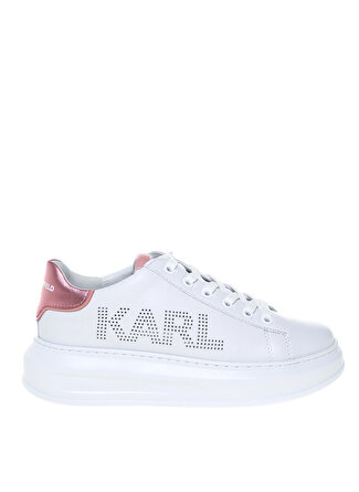 Karl Lagerfeld KARL LAGERFELD Beyaz - Pembe Kadın Sneaker KAPRI Karl Punkt L