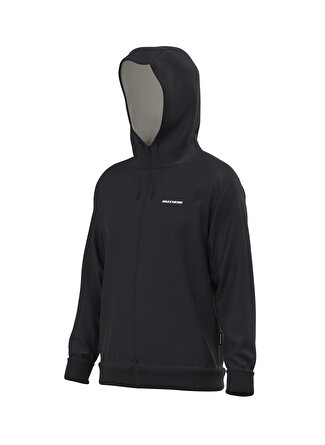 Skechers S212267-001 New Basics M Fz Hoodie Kapüşonlu Normal Kalıp Düz Siyah Erkek Zip Ceket