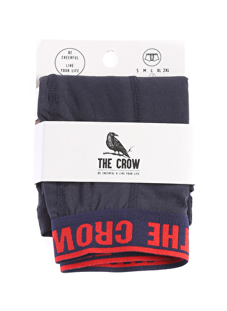 The Crow Regular Fit Düz Lacivert Erkek Boxer