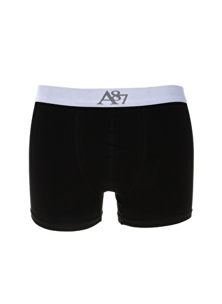 Aeropostale Standart Kalıp Siyah - Beyaz Erkek Boxer - Ap-Bxr01