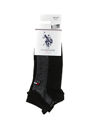 U.S Polo Assn. 2'li Siyah Erkek Çorap 2'Lİ PAKET