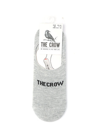 THE CROW Gri Melanj Erkek Babet Çorabı GRETEL