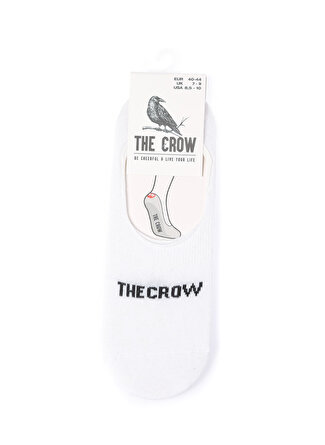 The Crow Beyaz Erkek Babet Çorabı - Gretel Boyner