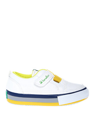 Benetton Sarı - Beyaz Kız Çocuk Yürüyüş Ayakkabısı BN-30441 314--