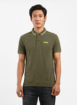 Levi's Koyu Gri Polo Yaka Erkek Polo T-Shirt SMU