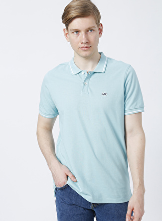 Lee L61ARLUD Regular Fit Açık Mavi Erkek Polo T-Shirt