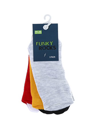 Funky Rocks Siyah Erkek Çocuk Patik Çorap FUNKY BASIC SOCKS