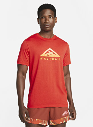 Nike Bisiklet Yaka Düz Kırmızı Erkek T-Shirt DM5412-634 U NK DF TEE DB TRAIL Boyner