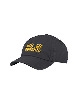 Jack Wolfskin 1900671-6350 Baseball Cap Normal Kalıp Düz Antrasit Unisex Şapka