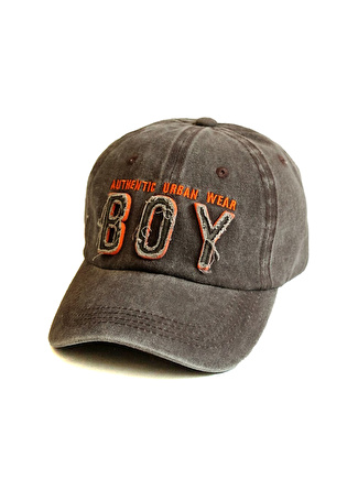 Big White Antrasit Unisex Şapka Boy Eskitme Cap