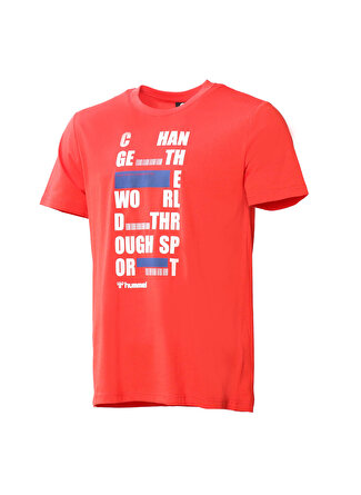 Hummel BALDER Kırmızı Erkek T-Shirt 911562-1027