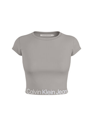 Calvin Klein Jeans Bisiklet Yaka Dar Kalıp Gri Kadın Büstiyer J20J219893PQY