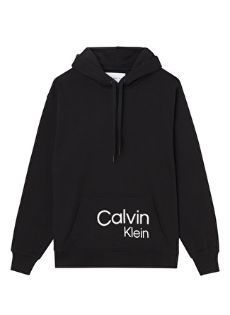 Calvin Klein Jeans Kapüşonlu Normal Kalıp Siyah Kadın Sweatshirt J20J219933BEH