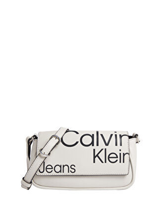 Calvin Klein Bej Kadın Mıknatıslı Çapraz Çanta K60K6100620F4