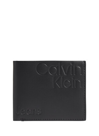 Calvin Klein Siyah Erkek Deri Cüzdan MONOGRAM SOFT BIFOLD AOP