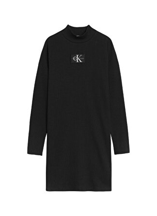 Calvin Klein Düz Siyah Kız Çocuk Elbise IG0IG01568