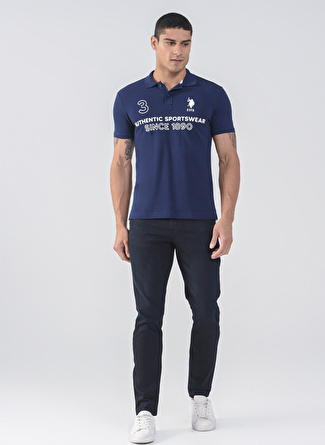 U.S. Polo Assn. Normal Bel Normal Paça Slim Fit Siyah Erkek Denim Pantolon PARKER22K-SYH