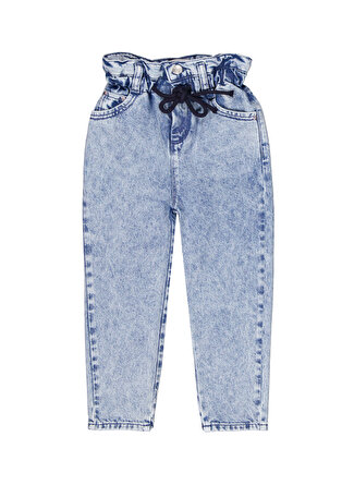 Lee Cooper Lastikli Bel Mavi Kız Çocuk Denim Pantolon 231 LCG 121002 BELLA LIGHT BLUE