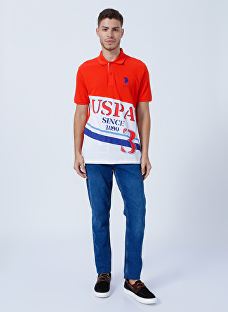 U.S. Polo Assn. Normal Bel Normal Paça Slim Fit Mavi Erkek Denim Pantolon NORDA21K-STK