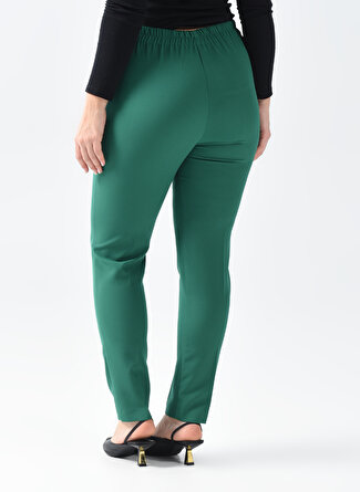 Selen Normal Bel Standart Yeşil Kadın Pantolon 22KSL5938_3