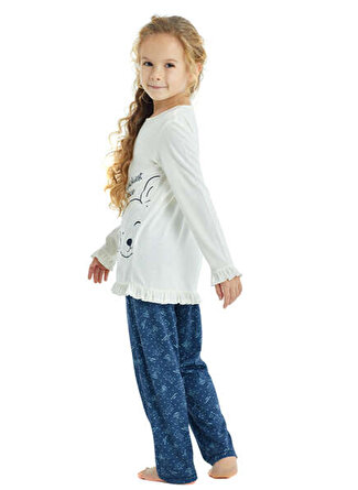 Blackspade Düz Ekru Kız Çocuk Pijama Takımı 60206_3