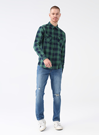 Wrangler Düşük Bel Regular Tapered Erkek Denim Pantolon W12T7328O Texas Tapered Jean Pant