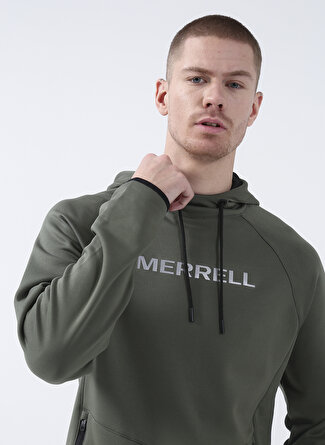 Merrell Haki Erkek Kapüşonlu Düz Sweatshirt M23SEARCH SEARCH Boyner