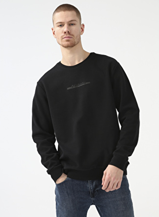 Columbia Siyah CSC Basic BAR Split Crew Erkek Sweatshirt CS0274 CSC M BAR SPLIT CREW SWEATSH_12