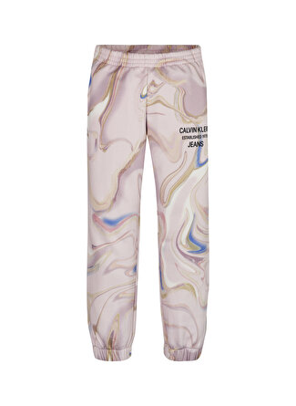 Calvin Klein Lastikli Bel Lastikli Paça Pembe Kız Çocuk Pantolon IG0IG01264