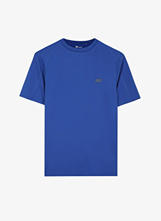 Skechers Yuvarlak Yaka Düz Mavi Erkek T-Shirt S221490-403Performance Tops M Crew