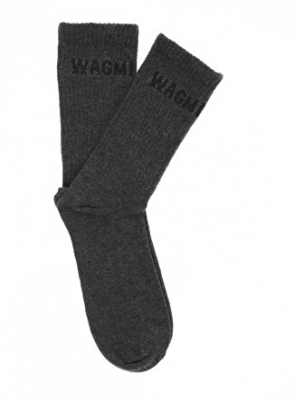 Fluffy Gri Melanj Erkek Çorap FFY-E-36