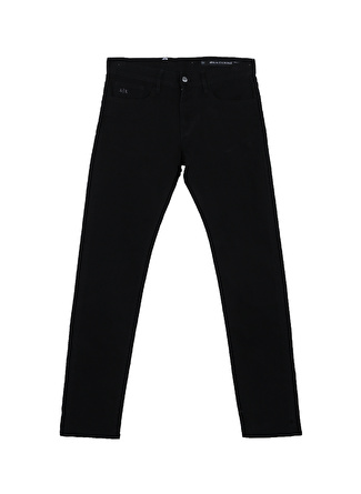 Armani Exchange Normal Bel Skinny Fit Siyah Erkek Denim Pantolon 8NZJ14 1200-BLACK