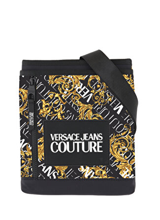 Versace Couture Siyah Erkek Postacı Çantası 73YA4BF3 BLACK/GOLD POSTACI ÇANTASI