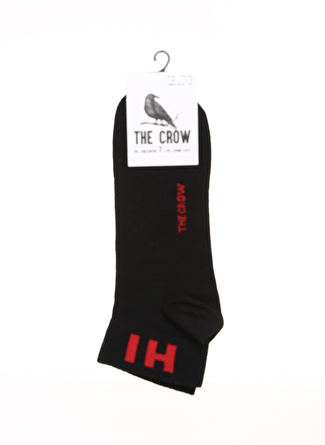 The Crow Siyah Unisex Soket Çorap TC1105